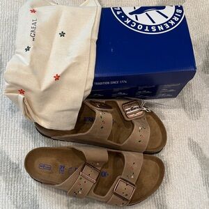 Birkenstock Arizona Sandals Collab with The Great